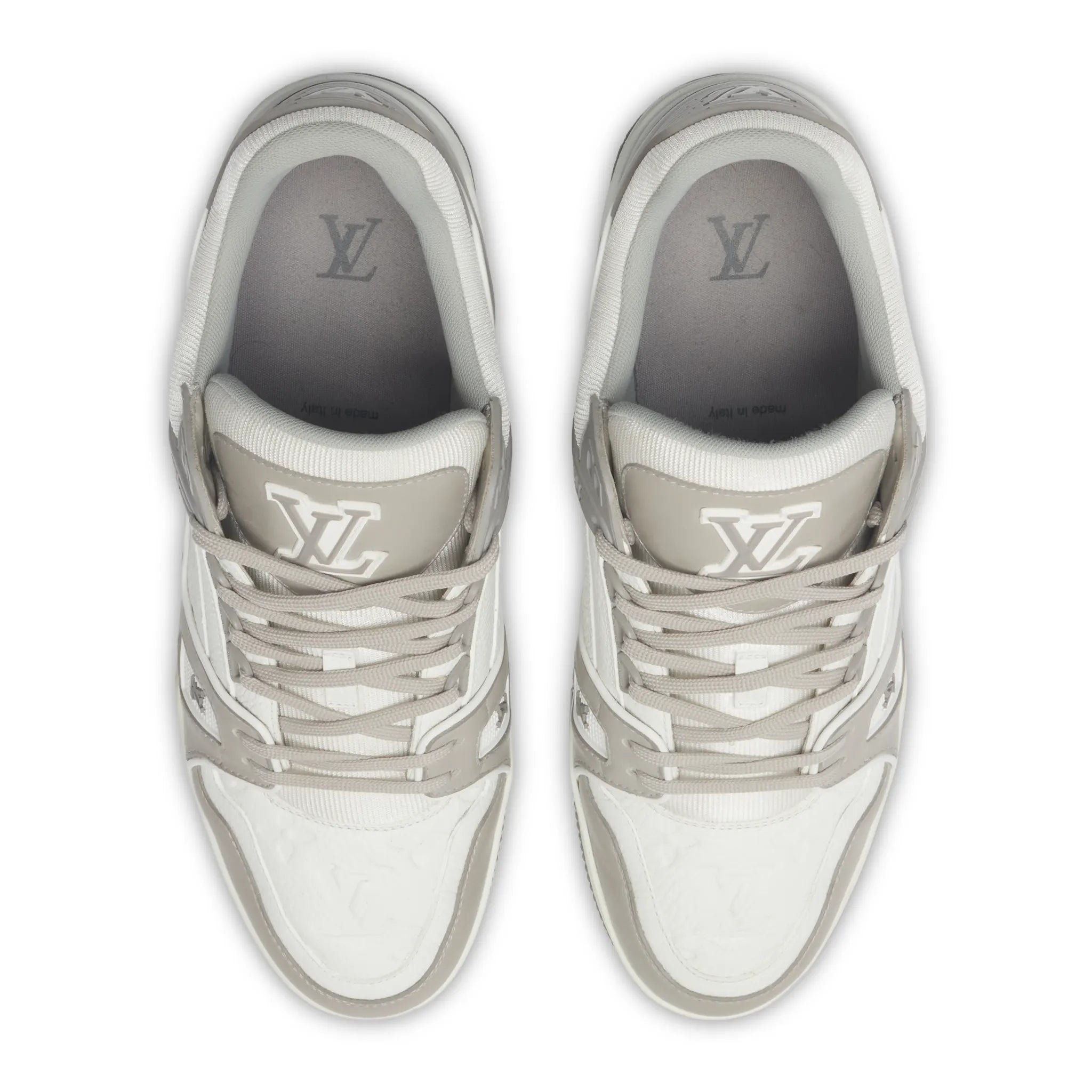 Upper View of Preloved - Louis Vuitton LV Trainer Grey Sneaker 1A8KB8